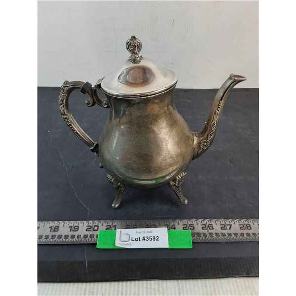 Vintage Steel/Metal Tea Pot - 1 Broken Foot