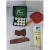 Image 2 : Table Tennis Balls & Racket, Furniture Covers,  Picture Frame 14" x 11", Leather Sheaths