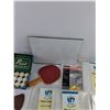 Image 5 : Table Tennis Balls & Racket, Furniture Covers,  Picture Frame 14" x 11", Leather Sheaths