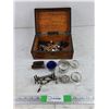 Image 1 : Assorted Collectibles & Wooden Jewelry Box