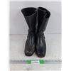 Image 1 : Leather Motorcycle Boots - Size 10