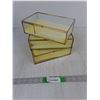 Image 1 : (3) Glass Display Cases With Foam Padding 9 x 5.5 x 2.5"