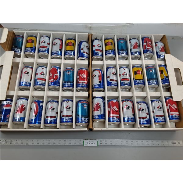 (35) Hockey Canada Jersey Pepsi Cans