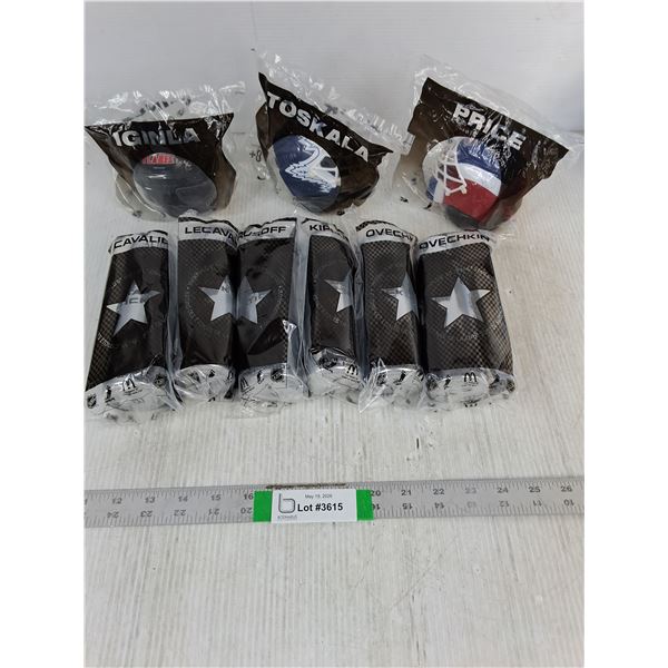NHL McDonalds Toys, Star Sticks, Helmet Models - Iginla, Price, Ovechkin, Misc. Sealed