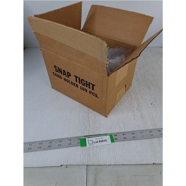 Plastic Card Holders 3.5 x 2.5" - Approx 100