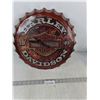 Image 1 : Harley Davidson Motorcycle Clock 16", Metal