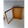 Image 2 : Wooden Display Cabinet with Glass Door 19.75" x 15" x 20"- Cannot Ship