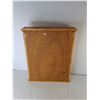 Image 3 : Wooden Display Cabinet with Glass Door 19.75" x 15" x 20"- Cannot Ship