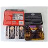 Image 2 : (2) Harley Davidson Tins & (4) Sets of Playing Cards- Sealed