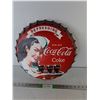 Image 1 : Metal Coca-Cola Wall Sign 16" Diameter