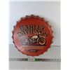 Image 1 : Metal Harley Davidson Wall Sign 16" Diameter