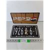 Image 1 : Novelty Pepsi & Marilyn Monroe License Plates