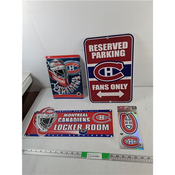 Montreal Canadiens Signs & Stickers