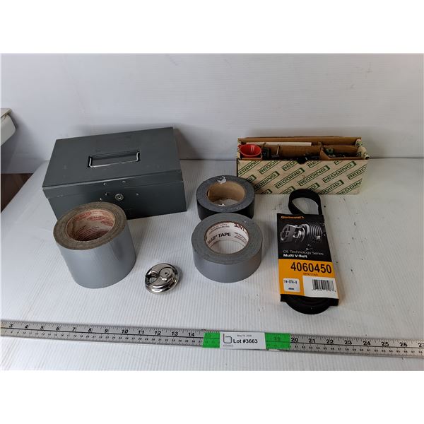 Duct Tape, Multi V Belt, Redding Powder & Bullet Scale, Misc.