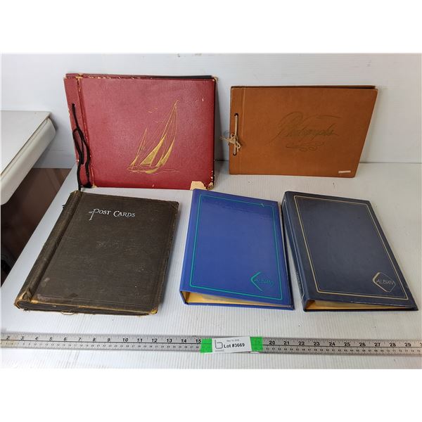 (5) Photo/Post Card Albums