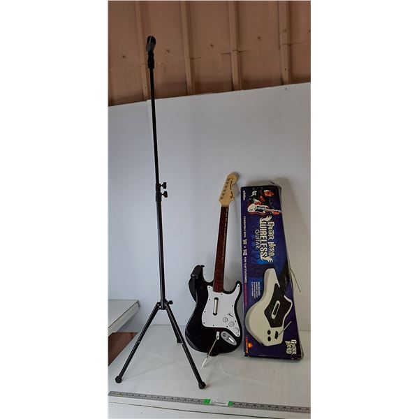 Adjustable Microphone Stand Up to 51.5", Rockband & Guitar Hero Guitars