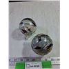 Image 1 : (2) Glass Christmas Ornaments -repaired