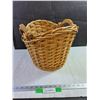 Image 1 : Wicker Basket with Wood handles