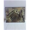 Image 3 : Wall Art Zebra and Lion on Board 16"x20"