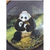 Image 2 : Panda Collector Plate Framed W.L.George Fine China 14"x14"