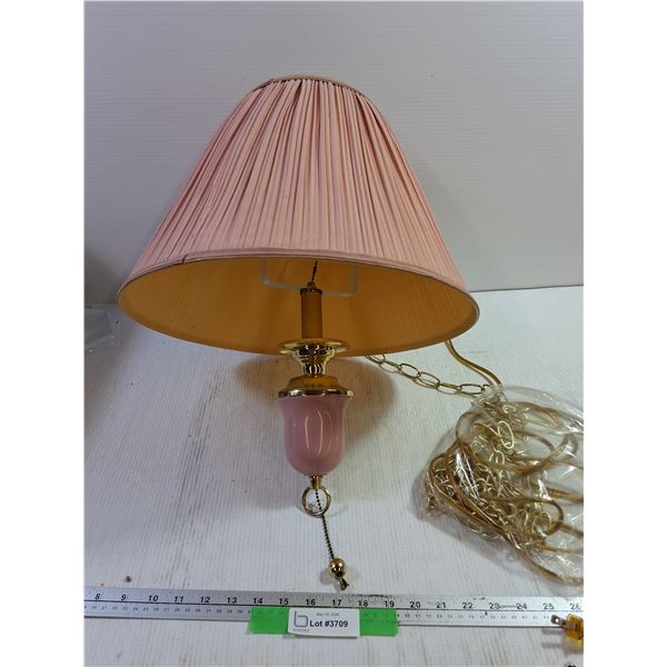Pink Hanging Lamp - Works