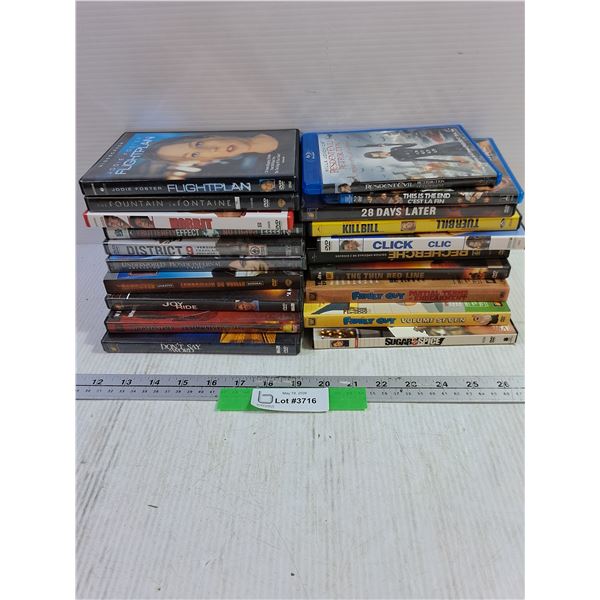 (18) DVD & (2) Blu-Ray, 28 Days Later, KillBill, District 9