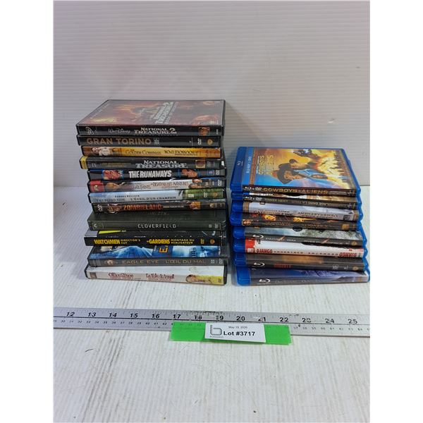 (12) DVD & (8) Blu-Ray, Cloverfield, Gran Torino, Zombieland