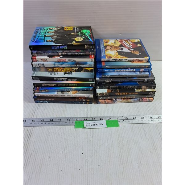 (16) DVD & (3) Blu-Ray, The Bank Job, Iron Man, Hurt Locker