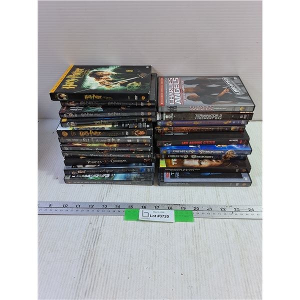 (20) DVD, Terminator 2 Collector case, Da Vinci Code, Book of Eli,