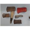 Image 2 : (5) Axe Heads, (2) Sledge Hammer Heads, Wrench, As Is