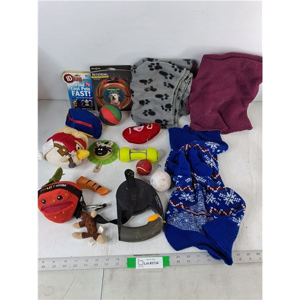 Dog Toys, Clothes, Blankets, Leash, Misc.
