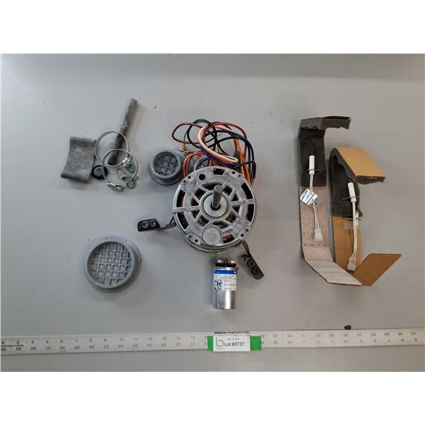 Comb Motor, Flame Rod, Capacitor, Furnace Parts Misc.