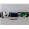 Image 2 : (6) Digital Cameras- Canon, Fujifilm, Polaroid, Misc. One Powers On. May Require Batteries