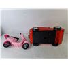 Image 4 : Barbie Toy Convertible 14" & Vespa Scooter