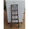 Image 1 : **Vintage Wooden Ladder, 5 Ft Tall- As Is, Cannot Ship