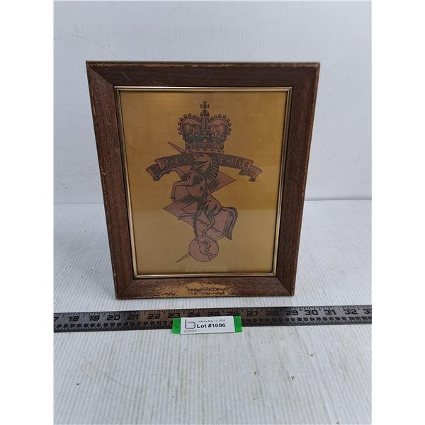 R.C.E.M.E. Presentation Plaque - 9.5" x 12"
