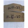 Image 3 : (2) WW2 Canadian Army Bren Gun Ammo Pouch Straps