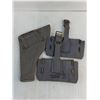 Image 2 : WW2 RCAF Blue Web Holster & 2 Ammo Pouches
