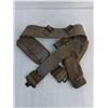 Image 2 : WW2 RCAF Web Belt w/Holster & Ammo Pouch