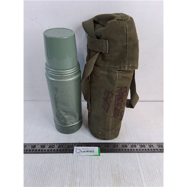 Dented Canadian Military Pattern 82 Thermos & Carrier
