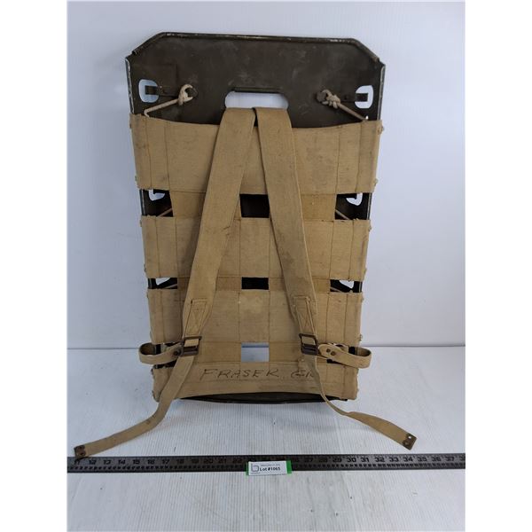 Canadian Army Pattern 54 Metal & Canvas Pack Board - PICK UP