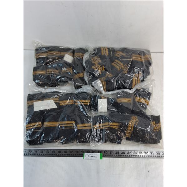(4) 40-Piece Bags of Canadian Military Officer Slip-on Epaulets