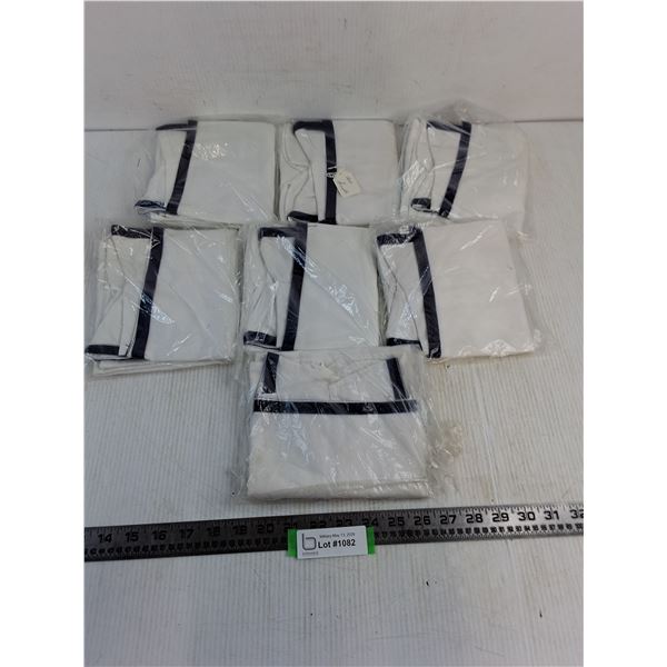 (7) Royal Canadian Navy White Dickey Shirts