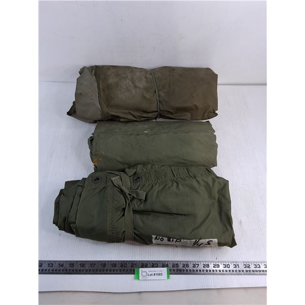 (3) Canadian Military 1/4 Shelters