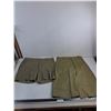 Image 1 : (2) Military Tan Shorts (Short = 38 Waist, Long = 34" Waist)