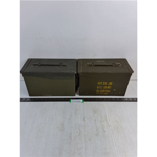 (2) 50 Caliber Ammo Boxes - PICK UP