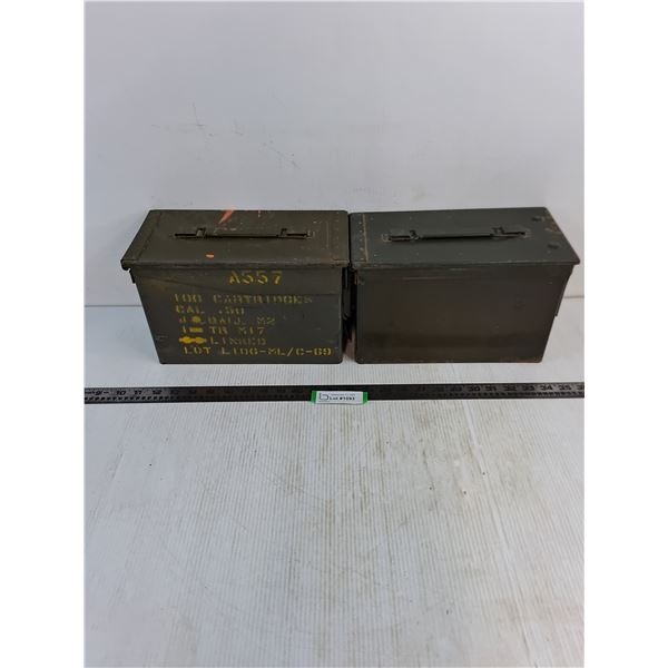 (2) 50 Caliber Ammo Boxes - PICK UP