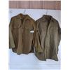 Image 1 : (2) WW2 Canadian Army Wool Combat Shirts - Approximate Medium Size