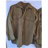 Image 2 : (2) WW2 Canadian Army Wool Combat Shirts - Approximate Medium Size