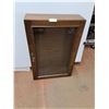 Image 1 : * Locking Wooden Display Case w/Key - 36x24x8" - Cannot Ship
